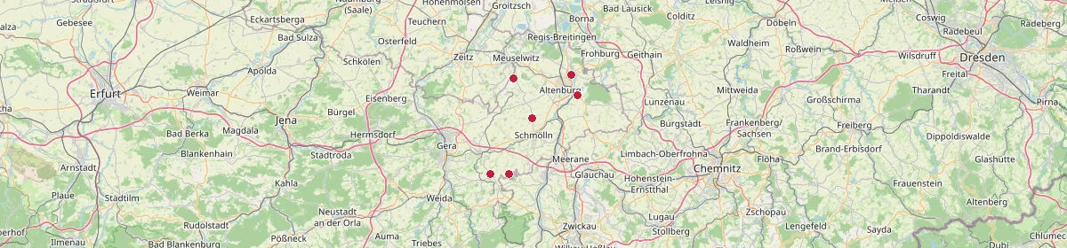 Karte: Unterrichtsstandorte — Altenburger Land