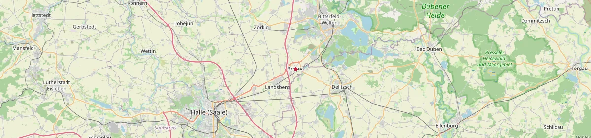 Karte: Unterrichtsstandorte — Sandersdorf-Brehna