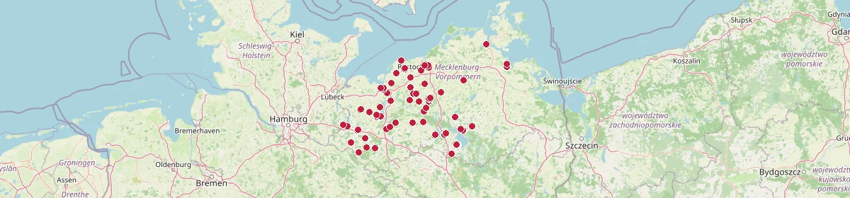 Karte: Unterrichtsstandorte — Mecklenburg-Vorpommern