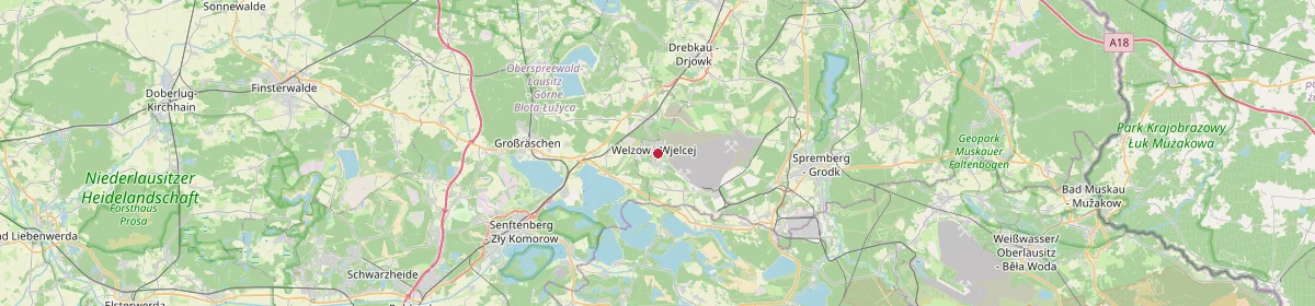 Karte: Unterrichtsstandorte — Welzow
