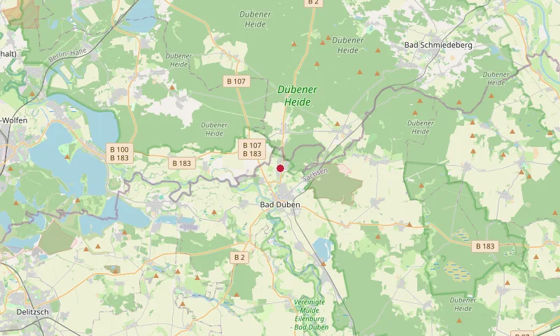 Karte: Unterrichtsstandorte in Bad Düben / Hammermühle