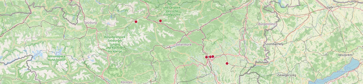 Karte: Unterrichtsstandorte — Steiermark