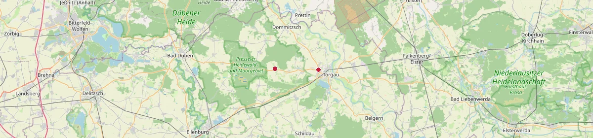 Karte: Unterrichtsstandorte — Dreiheide