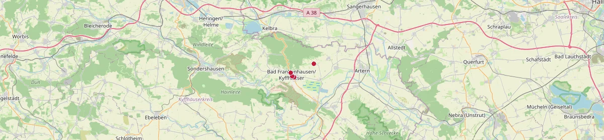 Karte: Unterrichtsstandorte — Bad Frankenhausen/Kyffhäuser