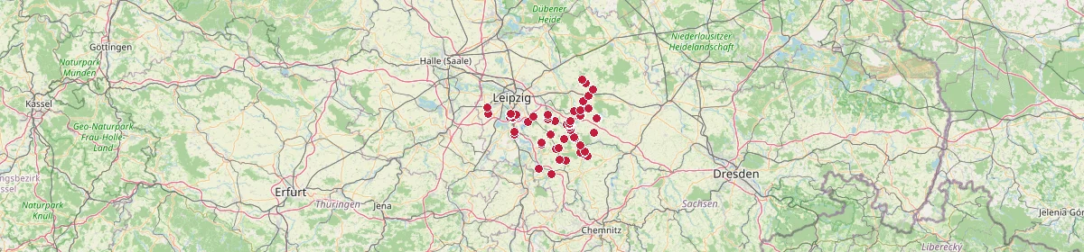 Karte: Unterrichtsstandorte — Leipzig
