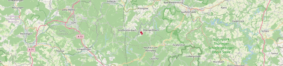 Karte: Unterrichtsstandorte — Goldisthal
