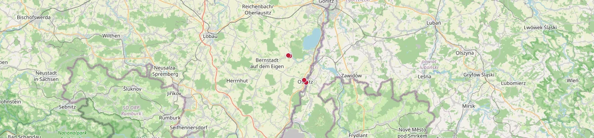 Karte: Unterrichtsstandorte — Görlitz