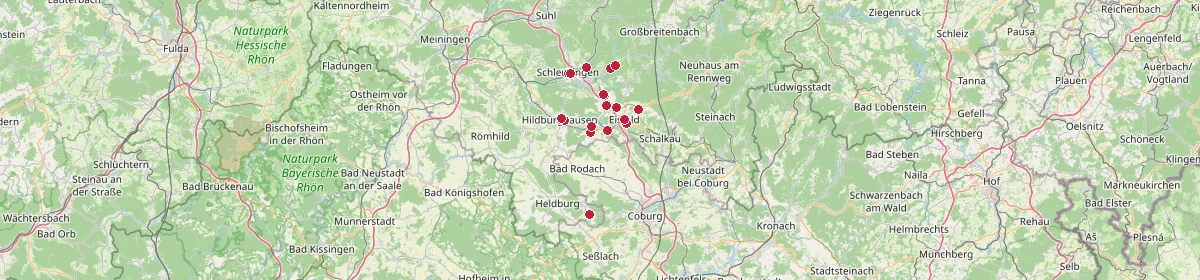Karte: Unterrichtsstandorte — Hildburghausen