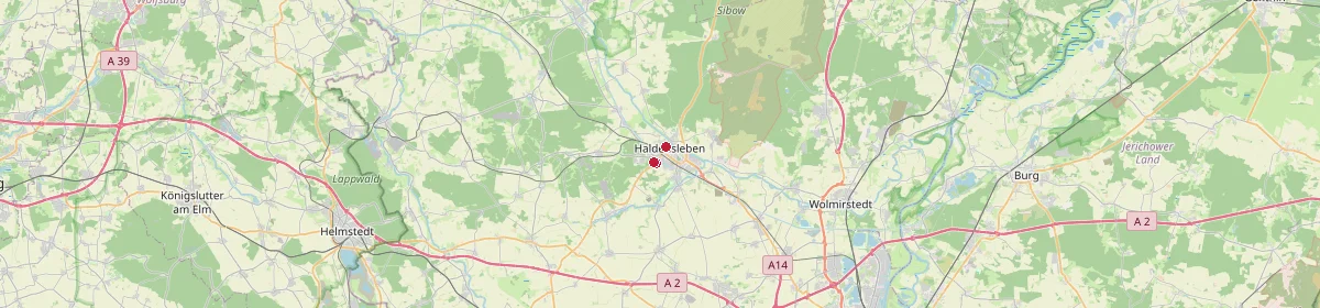 Karte: Unterrichtsstandorte — Haldensleben