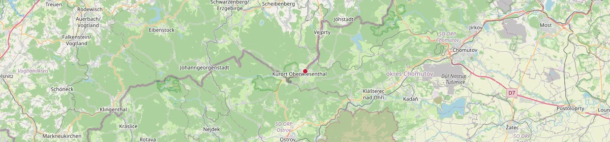 Karte: Unterrichtsstandorte — Oberwiesenthal