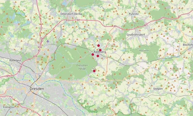 Karte: Unterrichtsstandorte in Radeberg