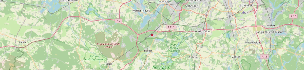 Karte: Unterrichtsstandorte — Seddiner See