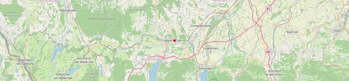 Karte: Unterrichtsstandorte — Vöcklabruck