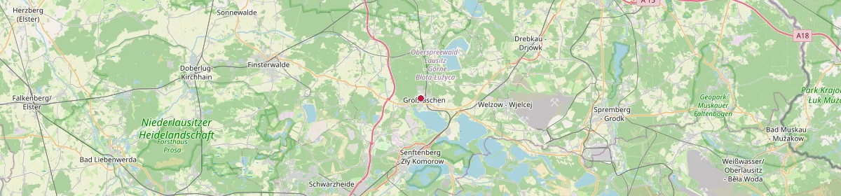 Karte: Unterrichtsstandorte — Großräschen