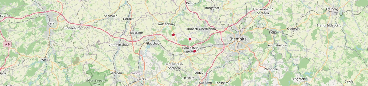 Karte: Unterrichtsstandorte — Bernsdorf
