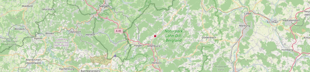 Karte: Unterrichtsstandorte — Dillenburg