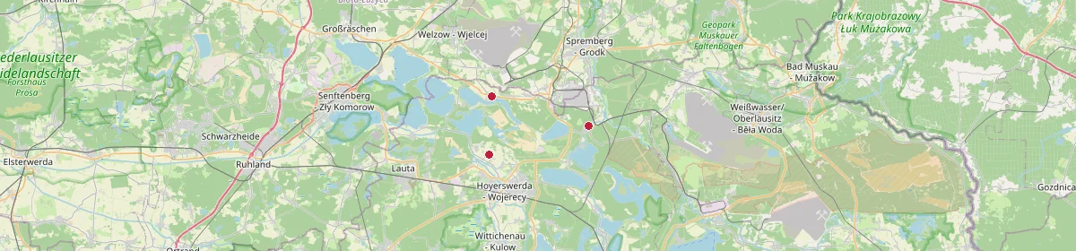 Karte: Unterrichtsstandorte — Elsterheide