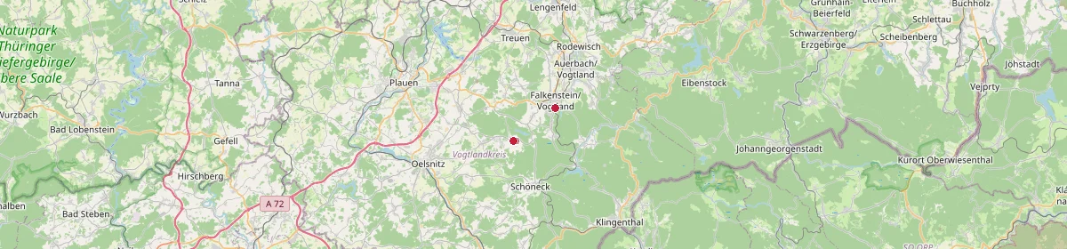 Karte: Unterrichtsstandorte — Grünbach