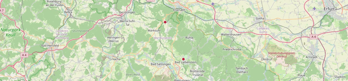 Karte: Unterrichtsstandorte — Gerstungen