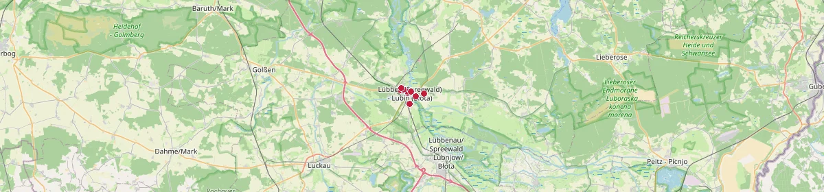 Karte: Unterrichtsstandorte — Lübben (Spreewald)