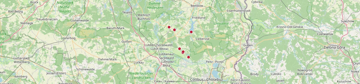 Karte: Unterrichtsstandorte — Alt Zauche-Wußwerk