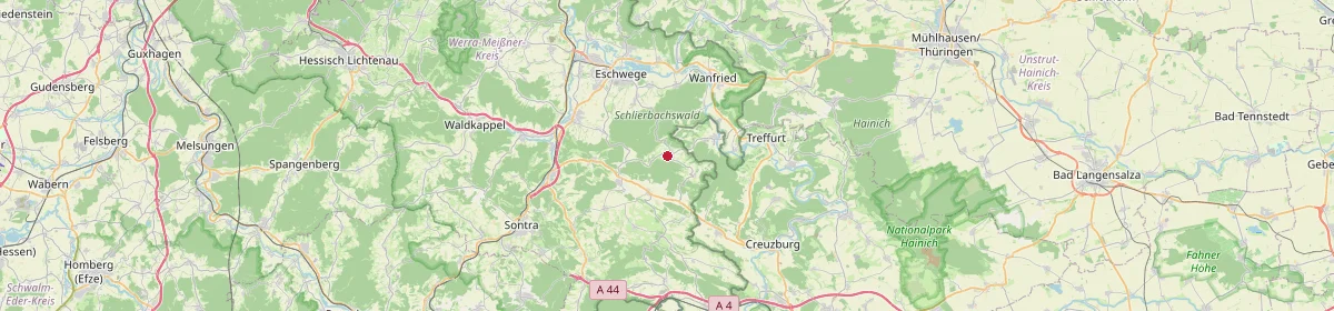 Karte: Unterrichtsstandorte — Weißenborn