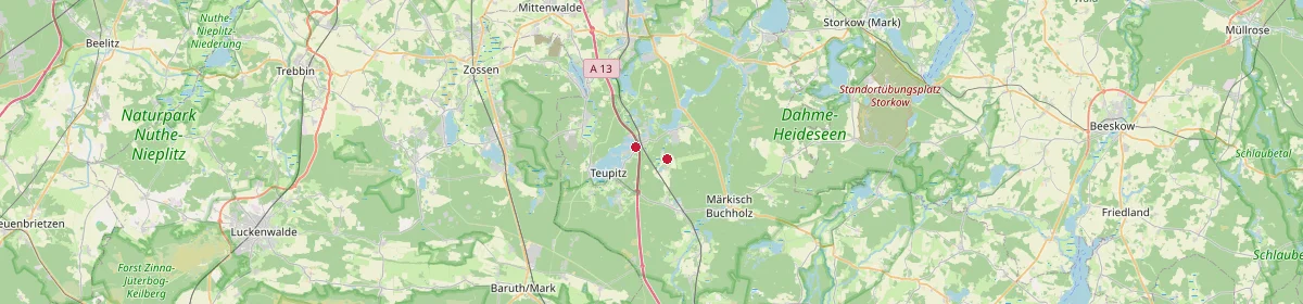 Karte: Unterrichtsstandorte — Groß Köris