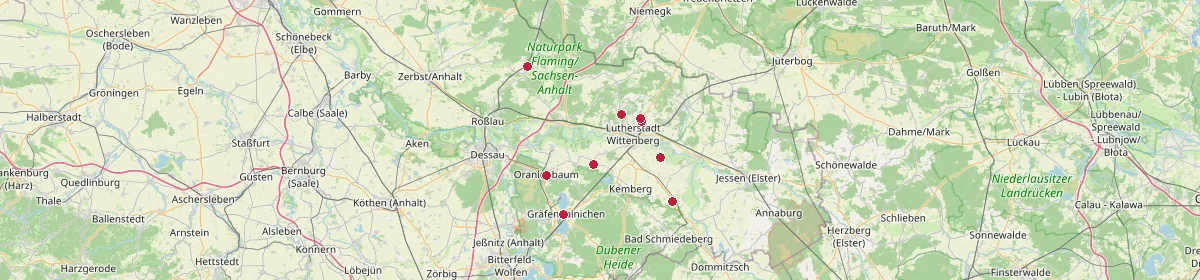 Karte: Unterrichtsstandorte — Wittenberg