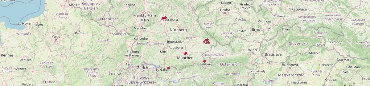 Karte: Unterrichtsstandorte — Bayern