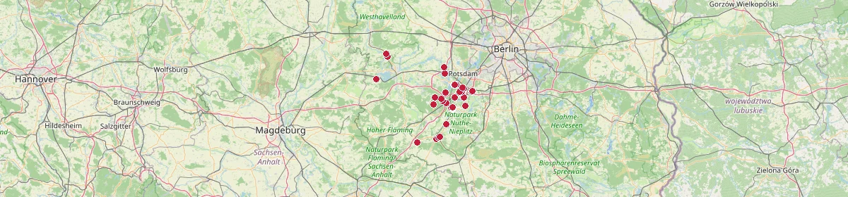Karte: Unterrichtsstandorte — Potsdam-Mittelmark