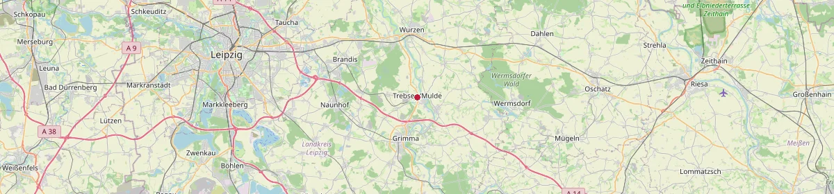 Karte: Unterrichtsstandorte — Trebsen/Mulde