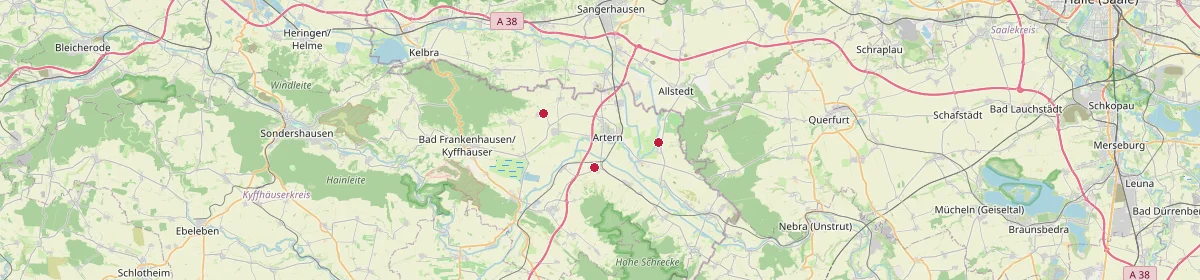 Karte: Unterrichtsstandorte — Borxleben