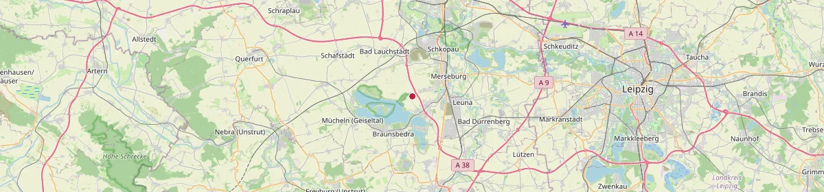 Karte: Unterrichtsstandorte — Merseburg/