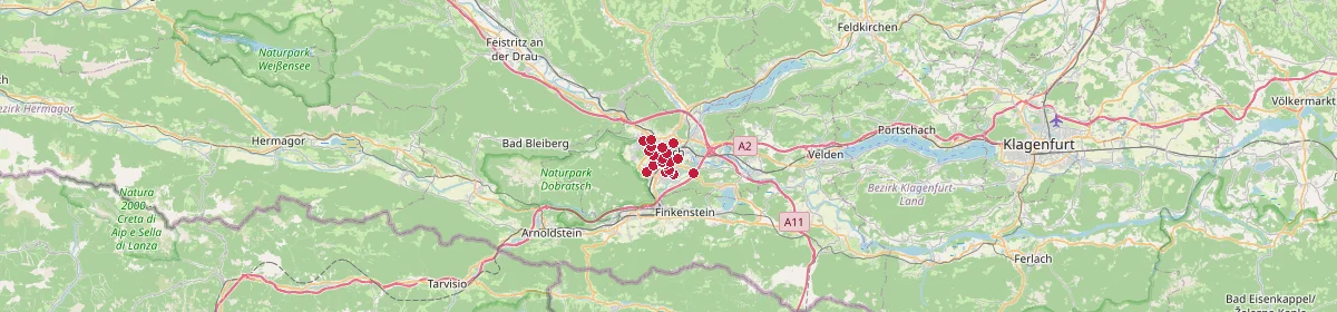 Karte: Unterrichtsstandorte — Dobrova