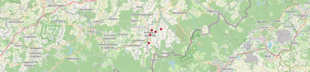 Karte: Unterrichtsstandorte — Mildenau