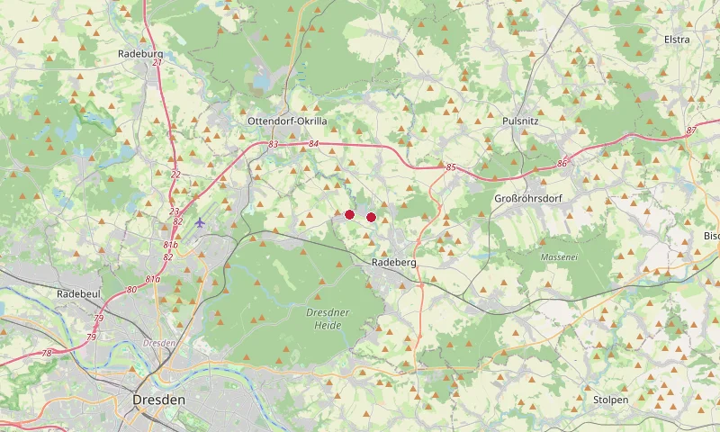 Karte: Unterrichtsstandorte in Liegau- Augustusbad