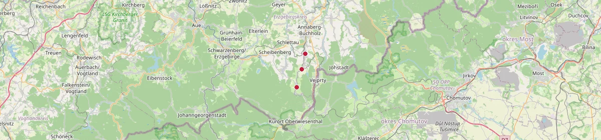 Karte: Unterrichtsstandorte — Sehmatal