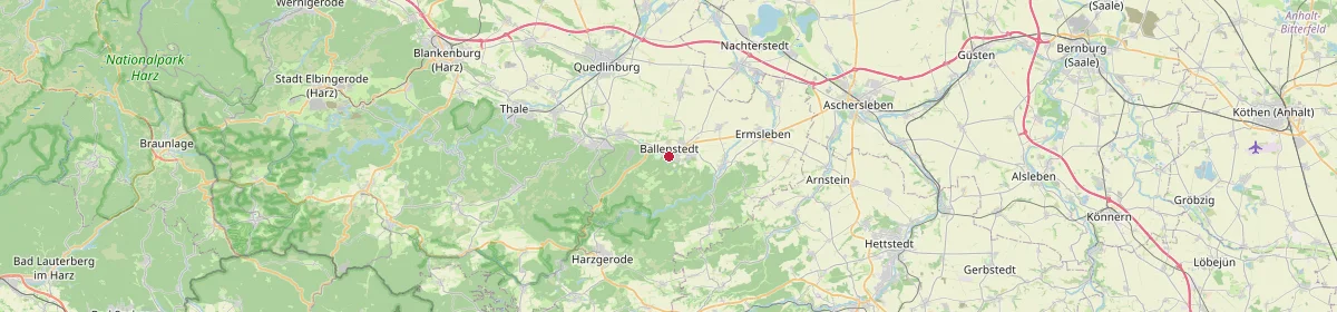 Karte: Unterrichtsstandorte — Ballenstedt