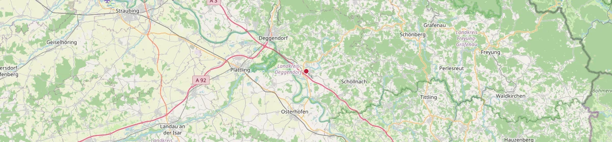 Karte: Unterrichtsstandorte — Hengersberg