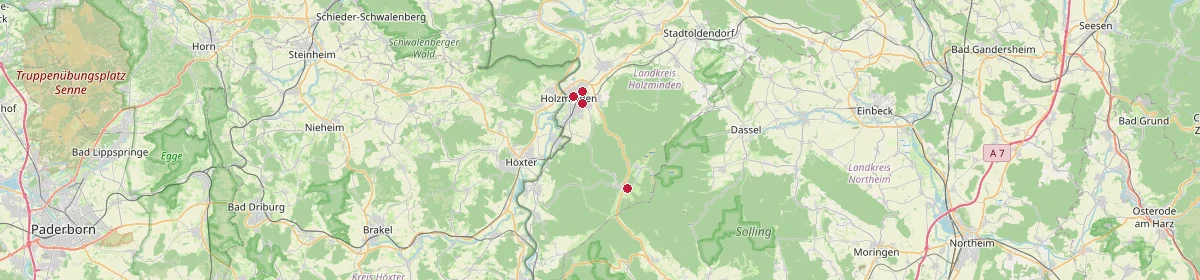 Karte: Unterrichtsstandorte — Holzminden