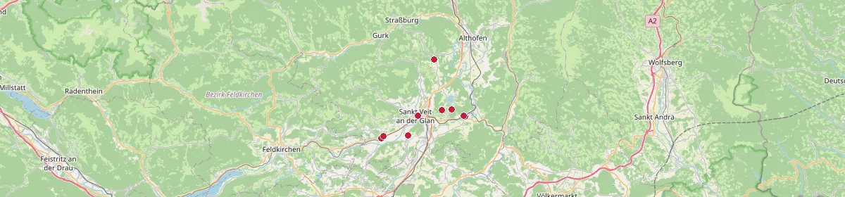 Karte: Unterrichtsstandorte — Sankt Veit an der Glan