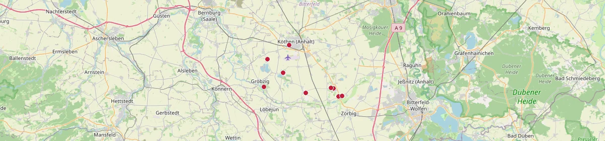 Karte: Unterrichtsstandorte — Köthen (Anhalt)