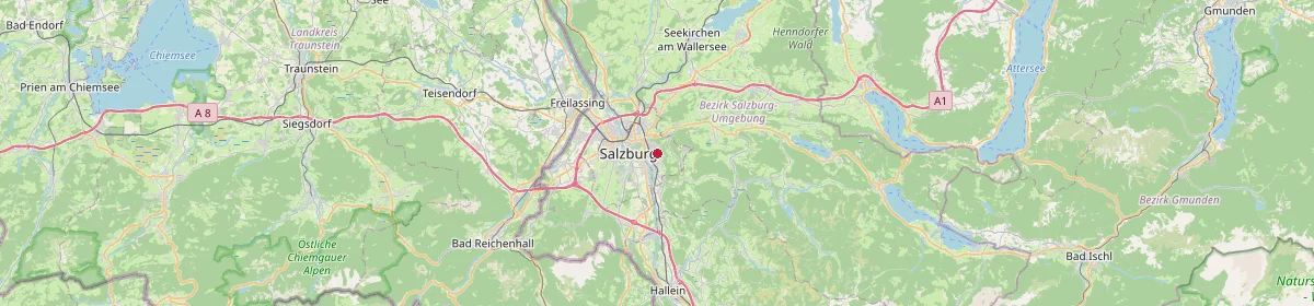 Karte: Unterrichtsstandorte — Salzburg