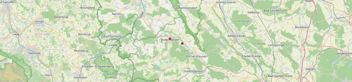Karte: Unterrichtsstandorte — Hehlen