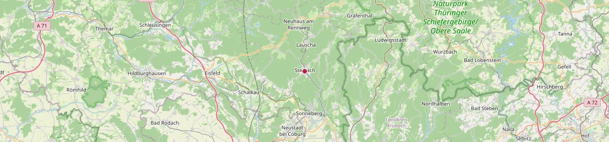 Karte: Unterrichtsstandorte — Steinach