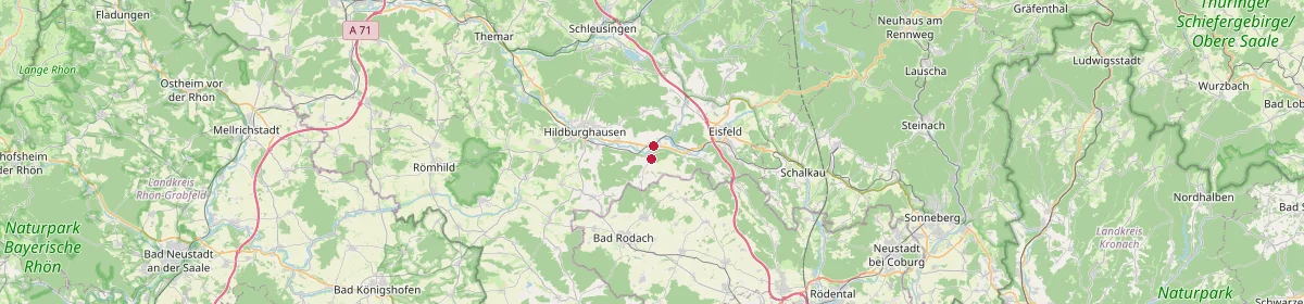 Karte: Unterrichtsstandorte — Veilsdorf