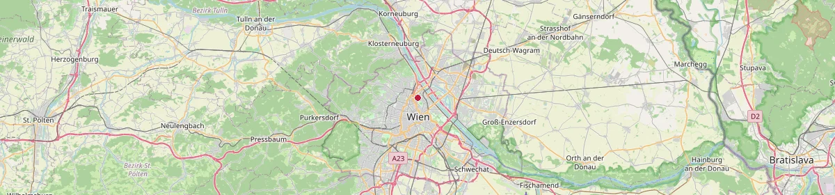Karte: Unterrichtsstandorte — Wien, Brigittenau