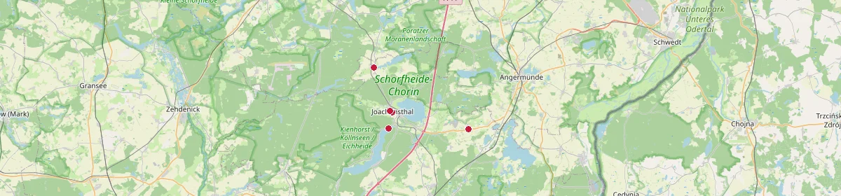 Karte: Unterrichtsstandorte — Althüttendorf