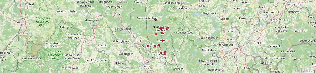 Karte: Unterrichtsstandorte — Sonneberg