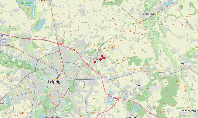 Karte: Unterrichtsstandorte in Taucha